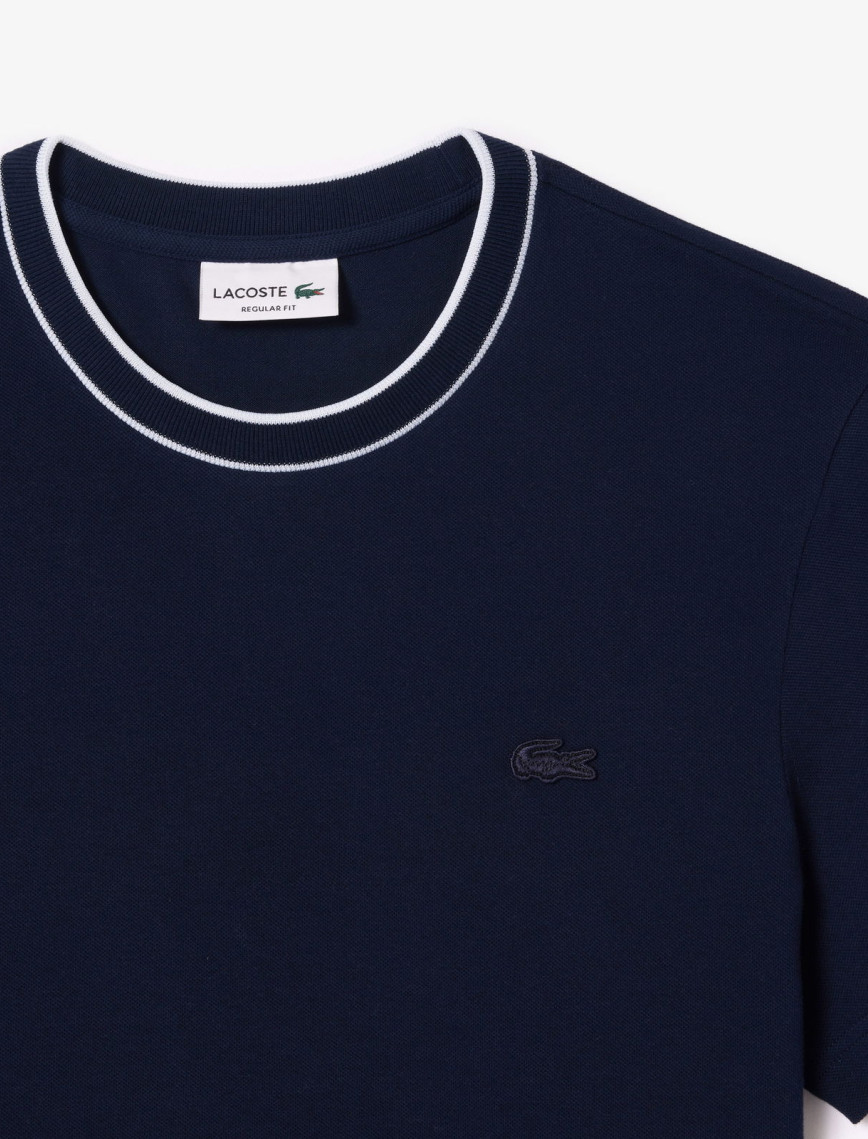 Lacoste Erkek Regular Fit Bisiklet Yaka Lacivert T-Shirt Lacoste Erkek Regular Fit Bisiklet Yaka Lacivert T-Shirt