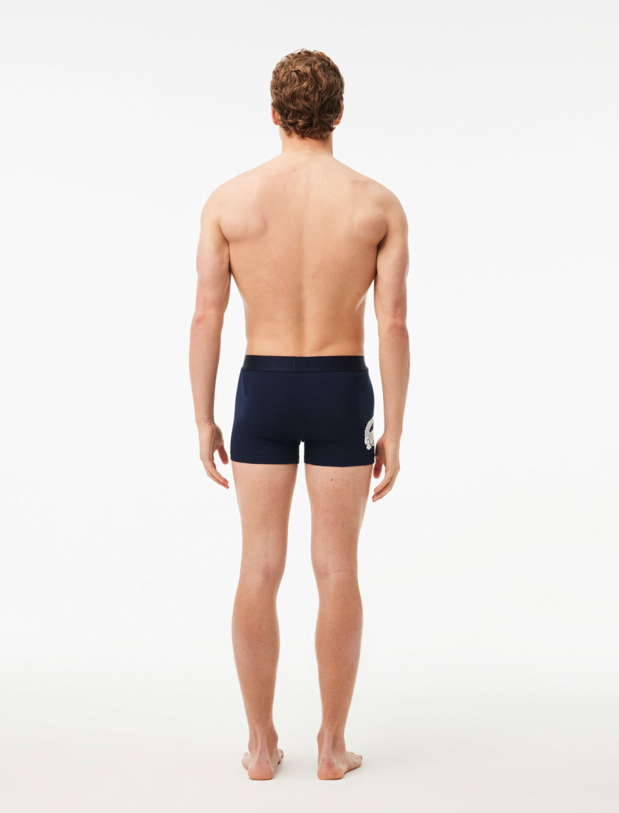 Lacoste Core Erkek 3'lü Lacivert Boxer