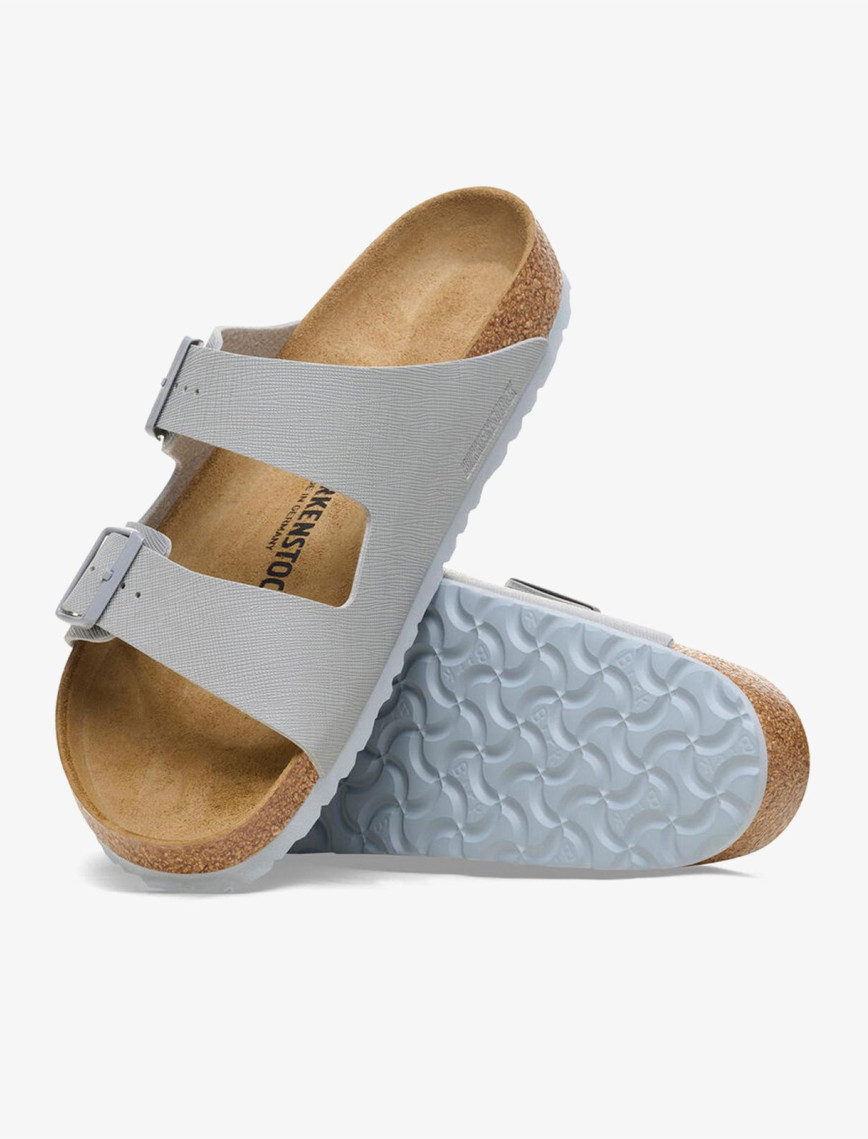 Birkenstock Arizona Bf Saffiano Erkek Gri Terlik Birkenstock Arizona Bf Saffiano Erkek Gri Terlik