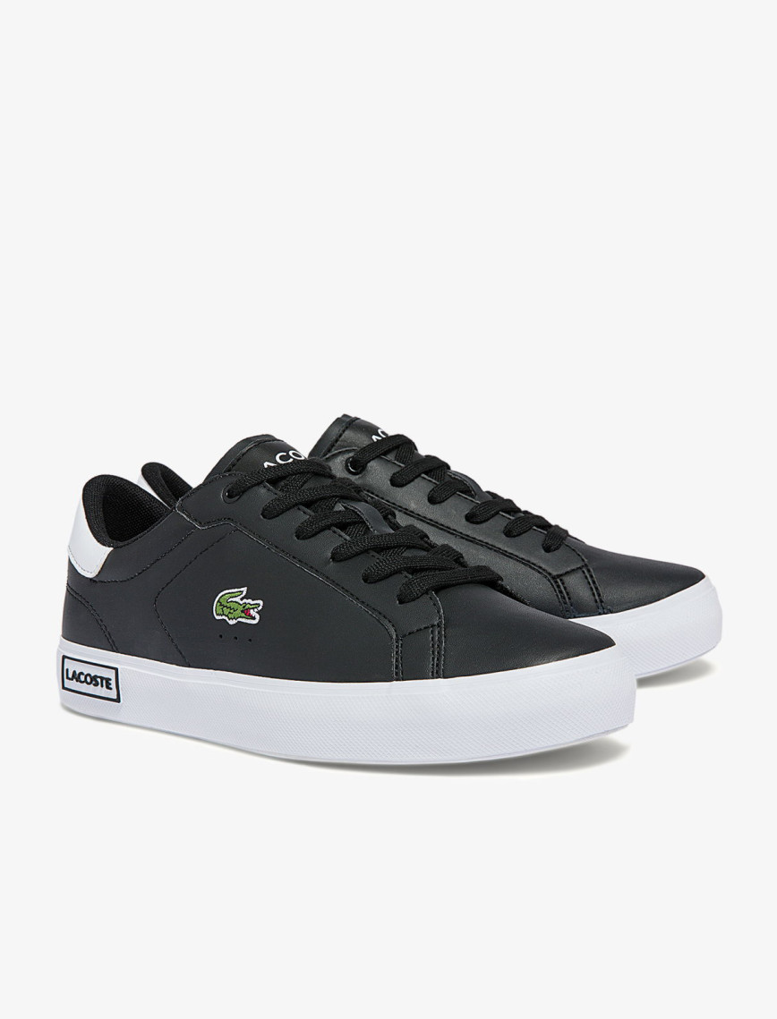 Lacoste Powercourt Çocuk Siyah Sneaker Lacoste Powercourt Çocuk Siyah Sneaker