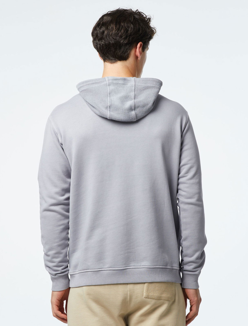 UNITED4 Classic Erkek Gri Sweatshirt