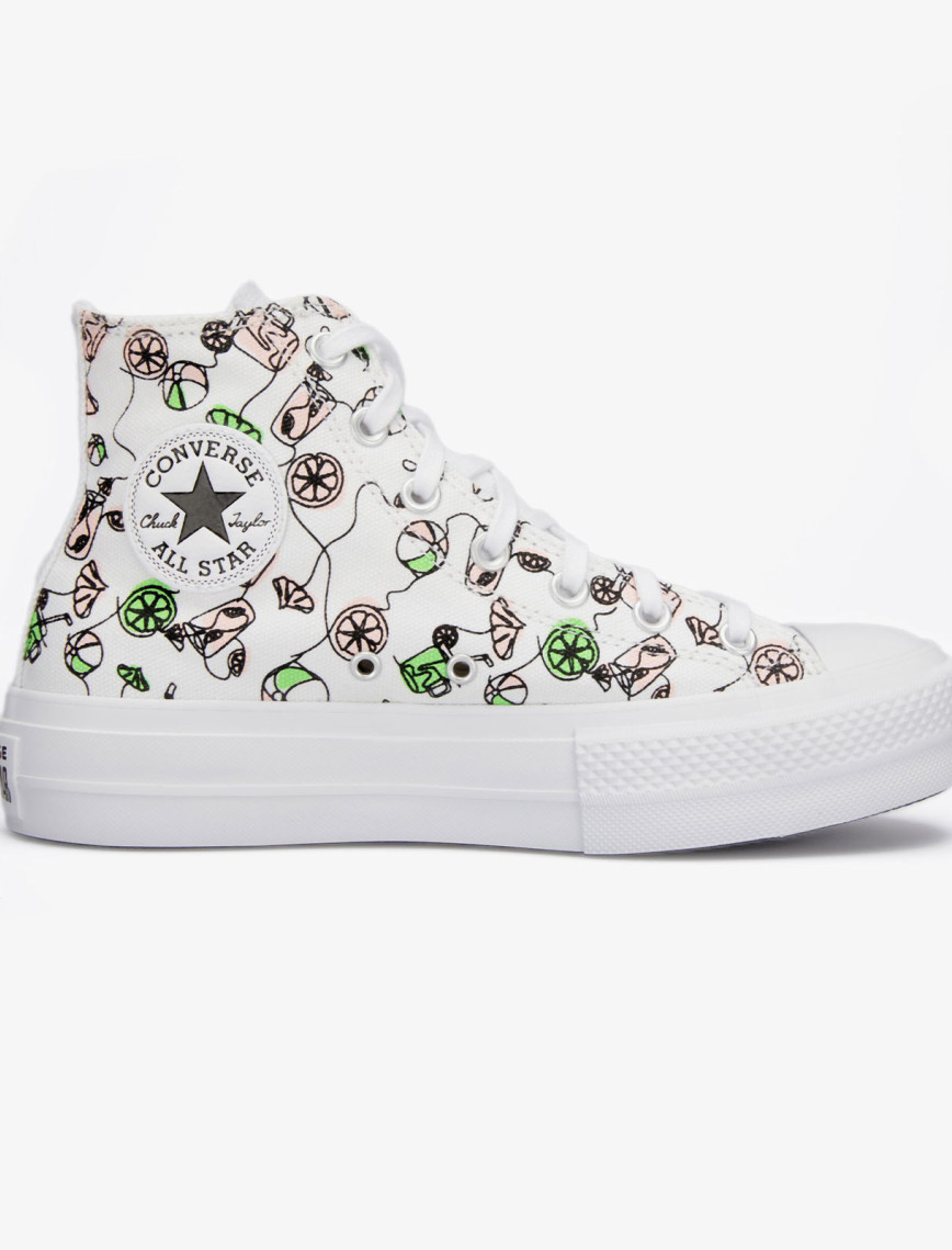 Converse Chuck Taylor All Star Lift Pink Lemonade Unisex Beyaz Platform Sneaker Converse Chuck Taylor All Star Lift Pink Lemonade Unisex Beyaz Platform Sneaker