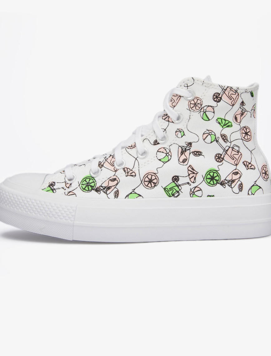 Converse Chuck Taylor All Star Lift Pink Lemonade Unisex Beyaz Platform Sneaker Converse Chuck Taylor All Star Lift Pink Lemonade Unisex Beyaz Platform Sneaker