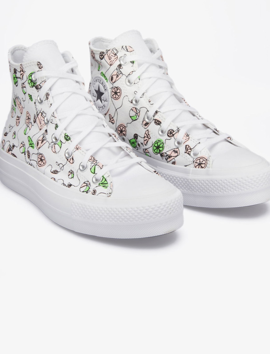 Converse Chuck Taylor All Star Lift Pink Lemonade Unisex Beyaz Platform Sneaker Converse Chuck Taylor All Star Lift Pink Lemonade Unisex Beyaz Platform Sneaker