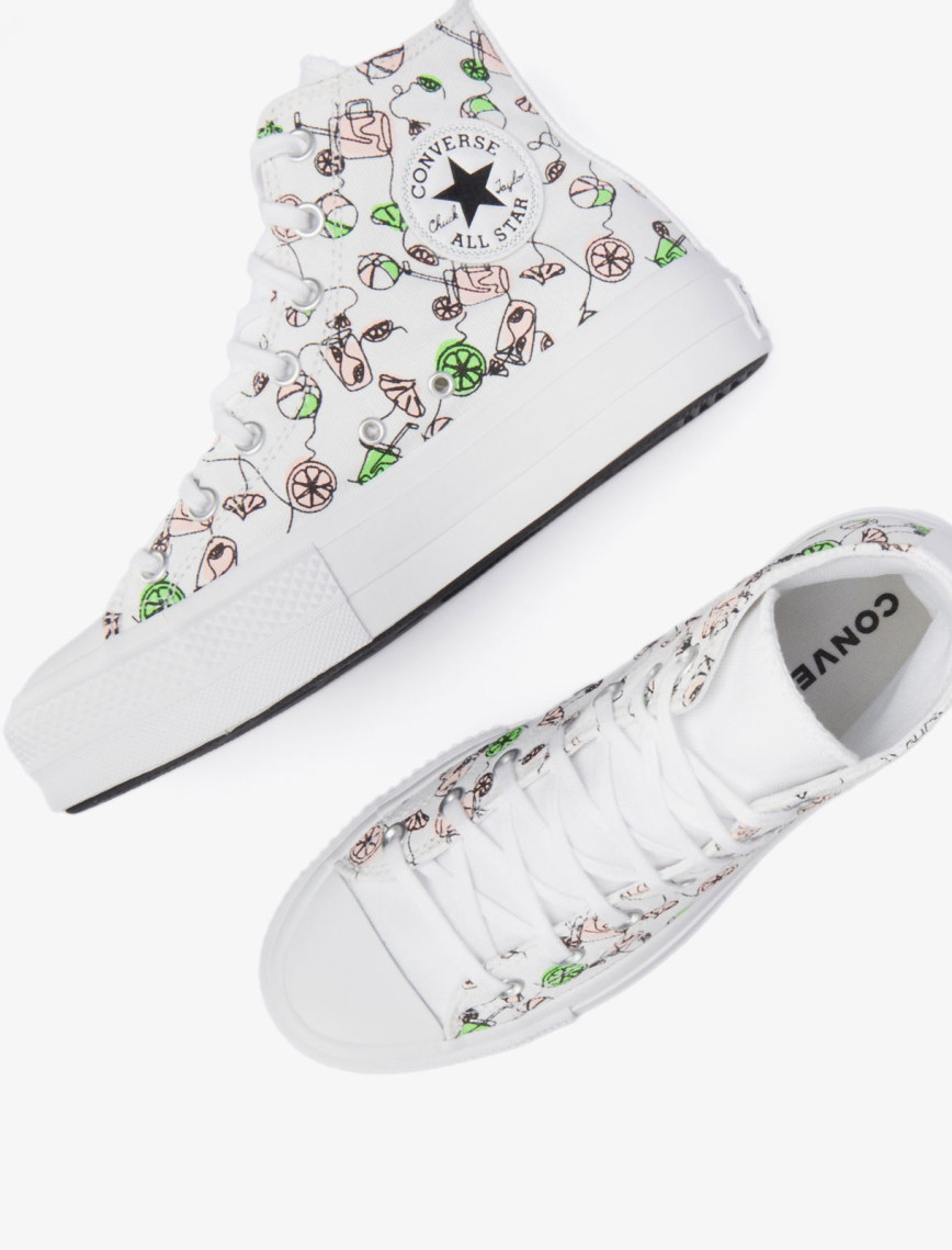 Converse Chuck Taylor All Star Lift Pink Lemonade Unisex Beyaz Platform Sneaker Converse Chuck Taylor All Star Lift Pink Lemonade Unisex Beyaz Platform Sneaker