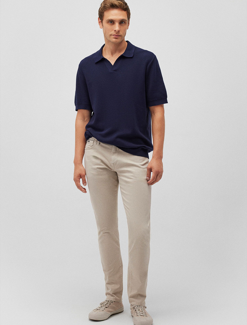 Mavi Jake Mavi Black Bej Gabardin Pantolon 0042288058