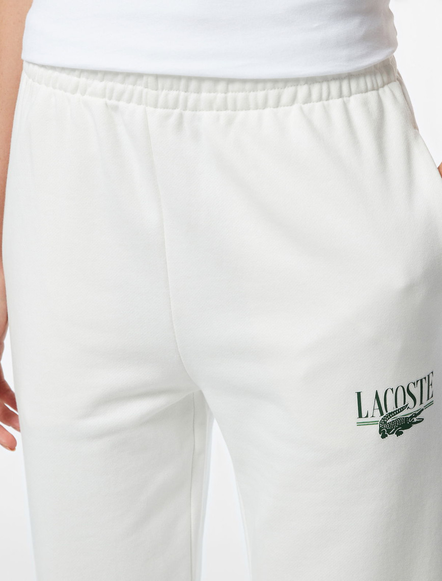 Lacoste Printed Kadın Beyaz Eşofman Altı Lacoste Printed Kadın Beyaz Eşofman Altı