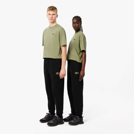 Lacoste Unisex Relaxed Fit Organik Pamuk Siyah Eşofman Altı Lacoste Unisex Relaxed Fit Organik Pamuk Siyah Eşofman Altı