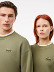 Lacoste Unisex Loose Fit Bisiklet Yaka Organik Pamuk Haki Sweatshirt Lacoste Unisex Loose Fit Bisiklet Yaka Organik Pamuk Haki Sweatshirt