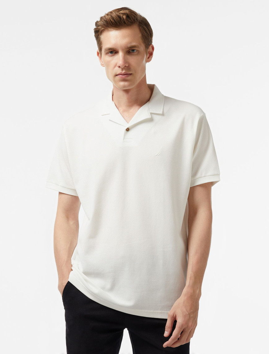 Nautica Erkek Kırık Beyaz Classic Fit Polo Nautica Erkek Kırık Beyaz Classic Fit Polo
