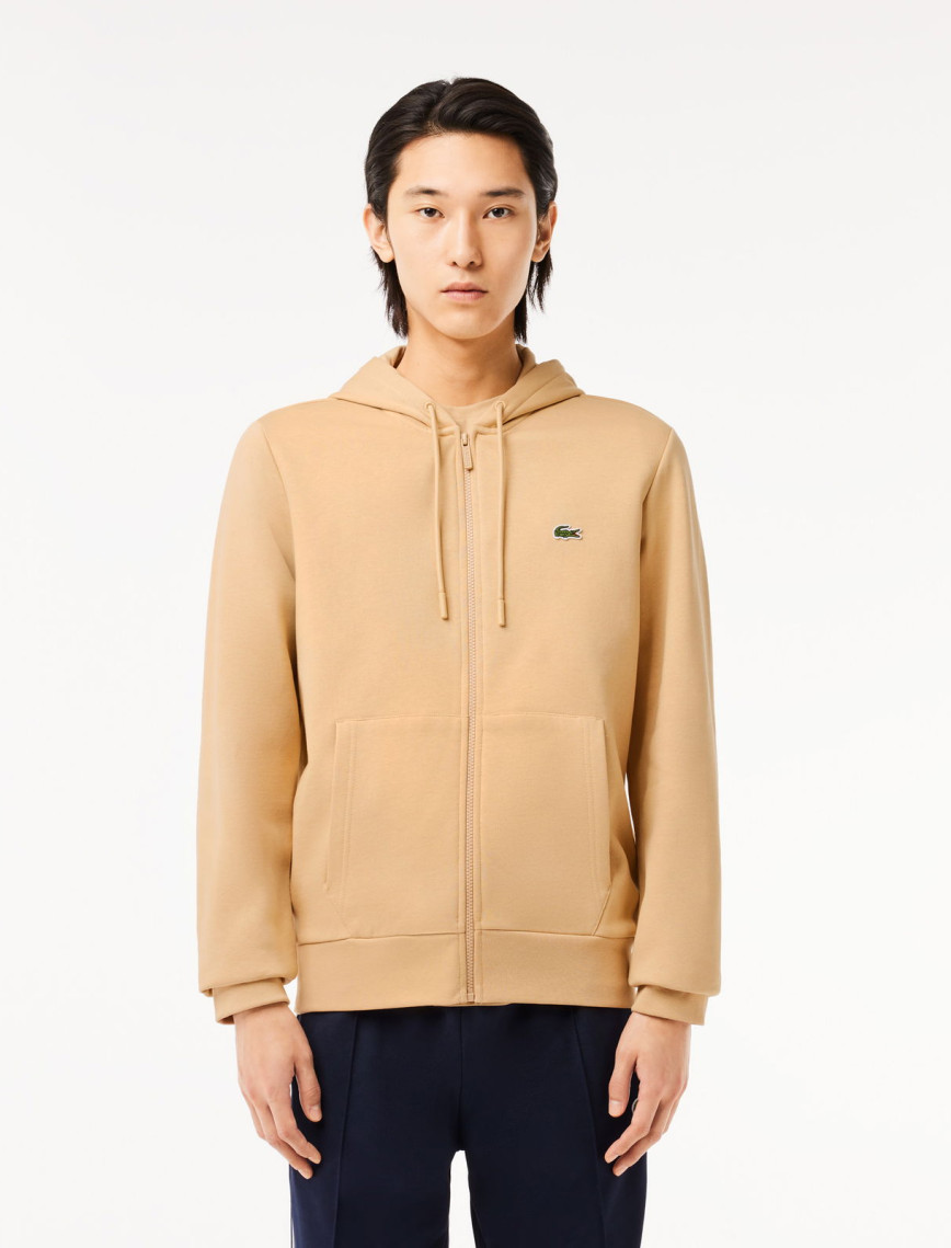 Lacoste Erkek Classic Fit Fermuarlı Bej Sweatshirt Lacoste Erkek Classic Fit Fermuarlı Bej Sweatshirt
