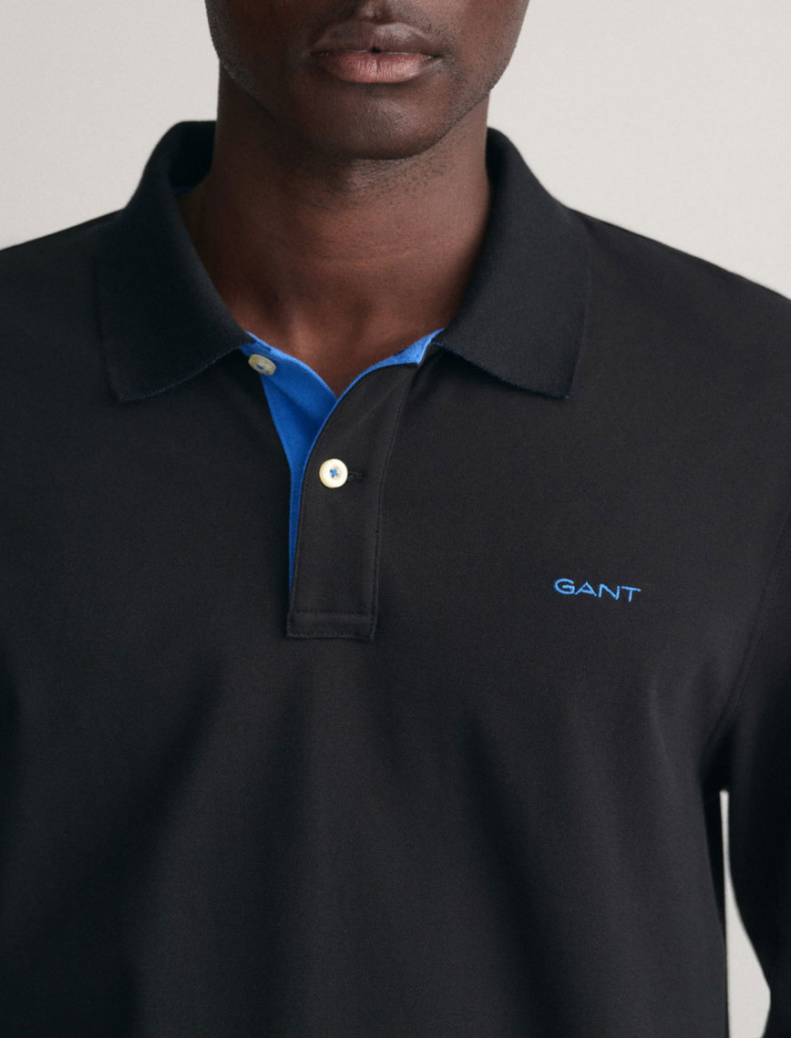 GANT Erkek Siyah Regular Fit Polo GANT Erkek Siyah Regular Fit Polo