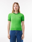 Lacoste Kadın Kısa Kollu Bisiklet Yaka Yeşil Triko Lacoste Kadın Kısa Kollu Bisiklet Yaka Yeşil Triko