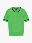 Lacoste Kadın Kısa Kollu Bisiklet Yaka Yeşil Triko Lacoste Kadın Kısa Kollu Bisiklet Yaka Yeşil Triko