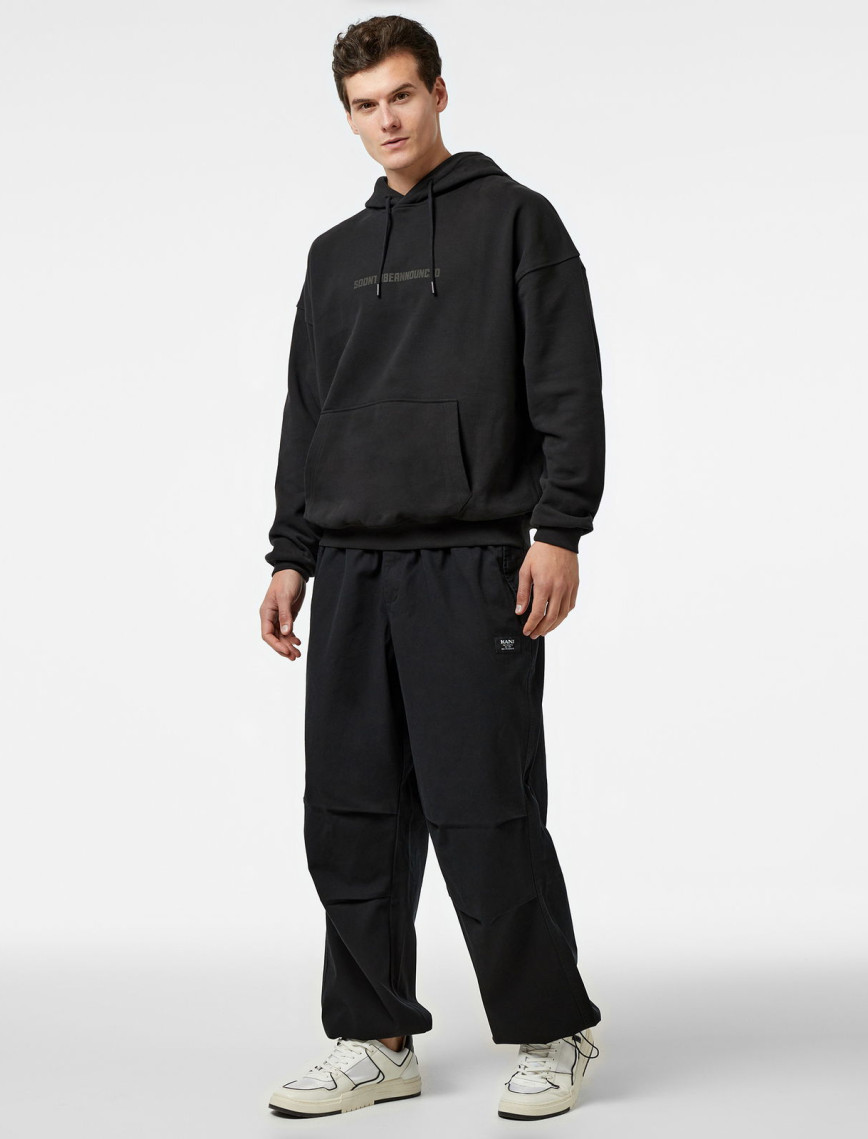 Karl Kani Woven Retro Washed Parachute Erkek Siyah Pantolon Karl Kani Woven Retro Washed Parachute Erkek Siyah Pantolon