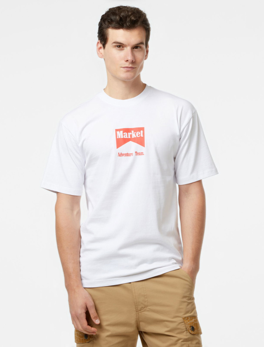 Market Adventure Team Erkek Beyaz T-Shirt Market Adventure Team Erkek Beyaz T-Shirt