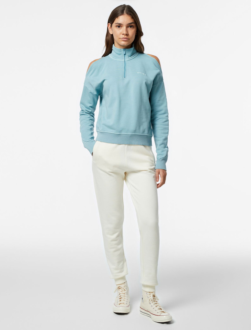 UNITED4 Essentials Kadın Mavi Eşofman Üstü UNITED4 Essentials Kadın Mavi Eşofman Üstü