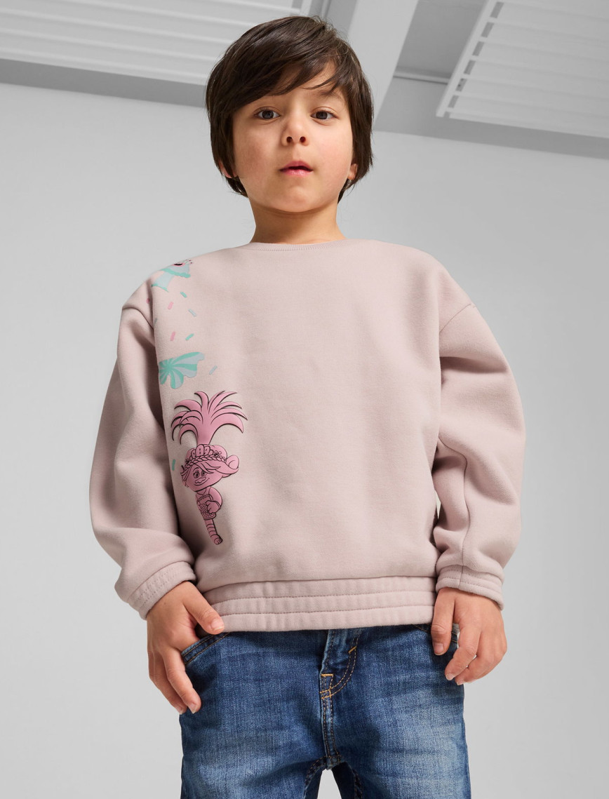 Puma X Trolls Graphic Crew Çocuk Pembe Sweatshirt Puma X Trolls Graphic Crew Çocuk Pembe Sweatshirt