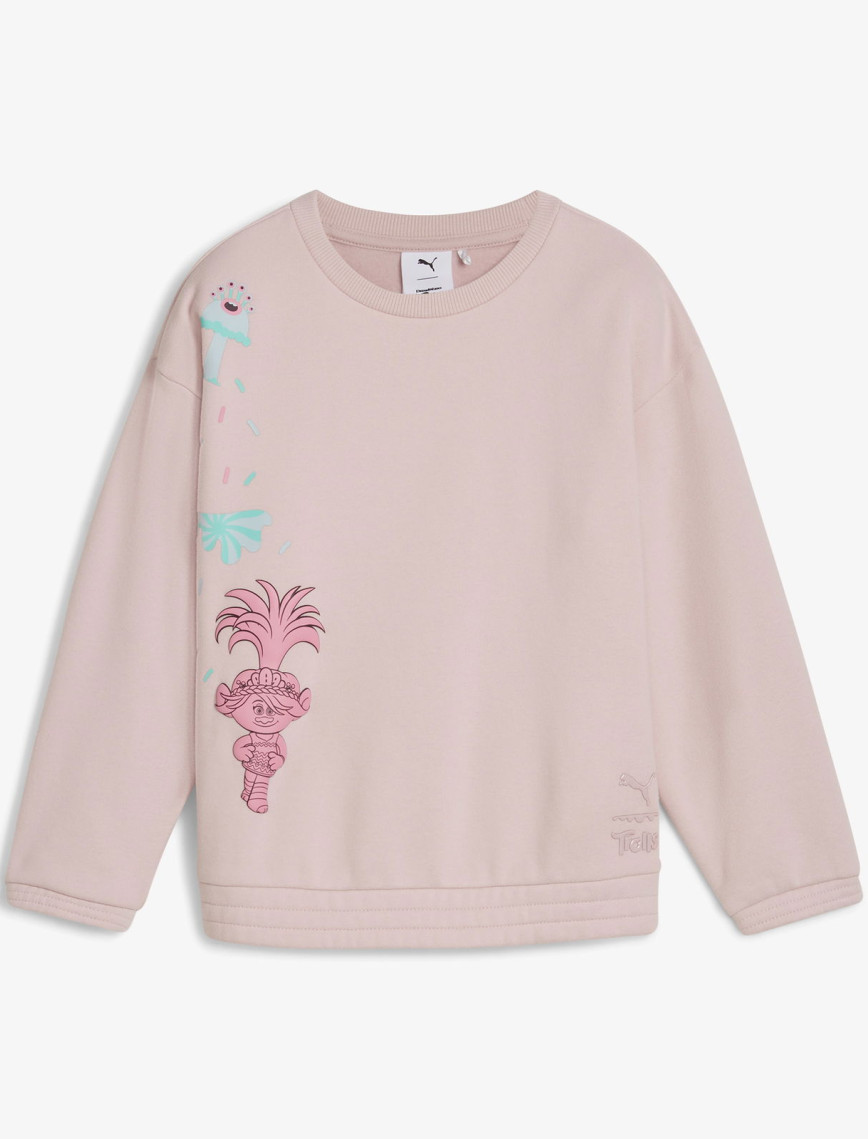 Puma X Trolls Graphic Crew Çocuk Mavi Sweatshirt Puma X Trolls Graphic Crew Çocuk Mavi Sweatshirt