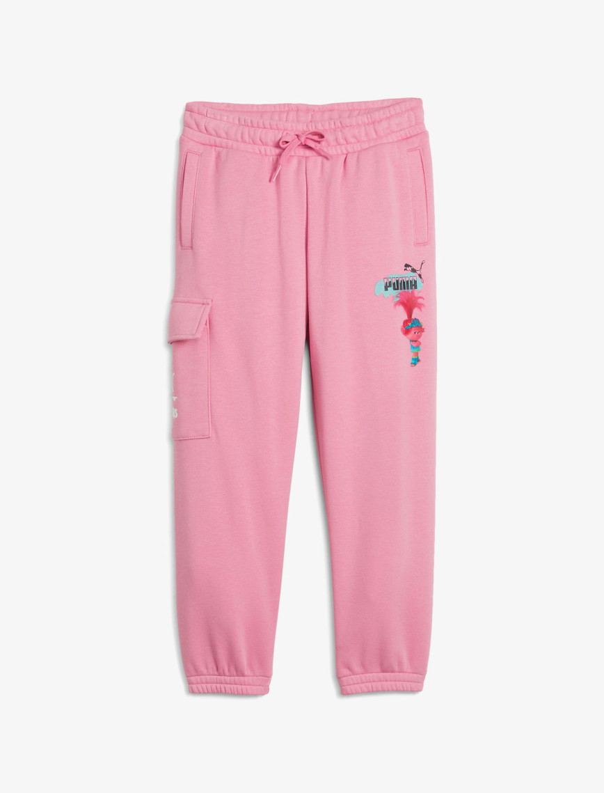 Puma X Trolls Cargo Çocuk Pembe Eşofman Altı Puma X Trolls Cargo Çocuk Pembe Eşofman Altı