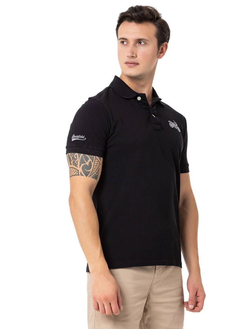 Routefield Pads Erkek Siyah Polo Tişört Routefield Pads Erkek Siyah Polo Tişört
