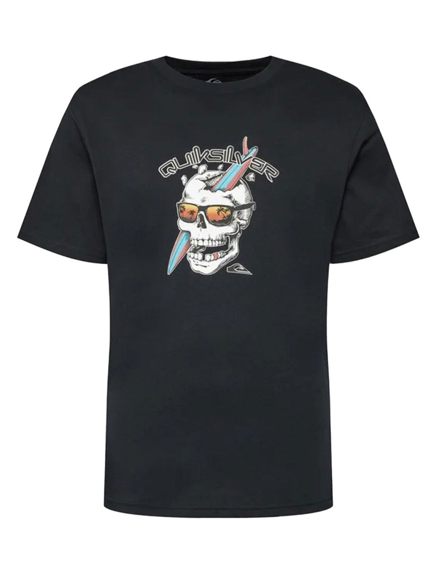 Quiksilver One Last Surf Erkek Siyah Tişört