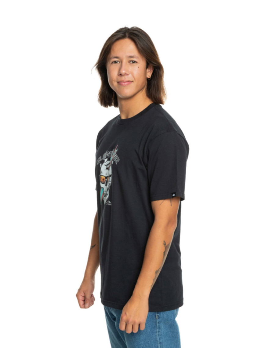 Quiksilver One Last Surf Erkek Siyah Tişört