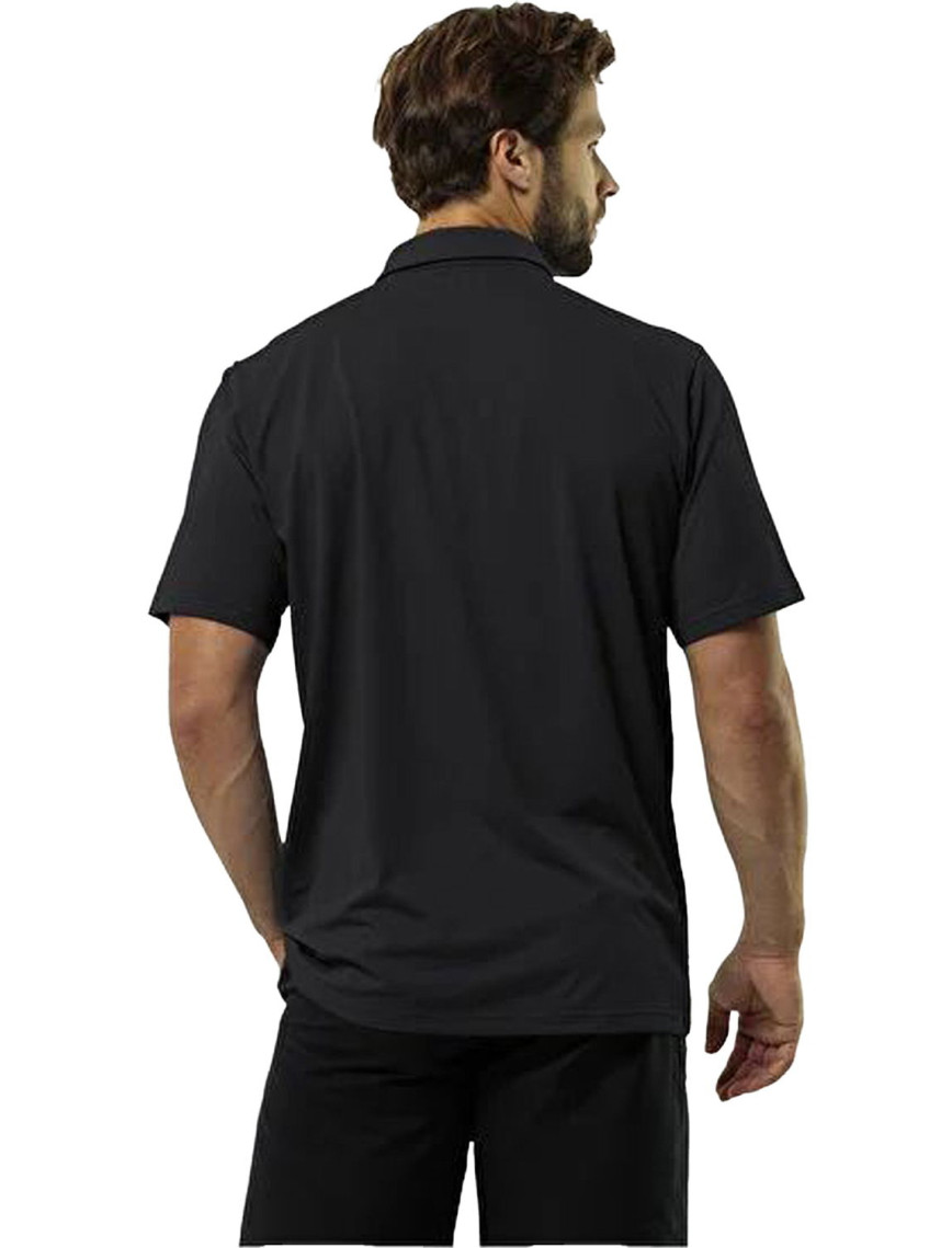 Jack Wolfskin Delgami Erkek Siyah Polo Tişört
