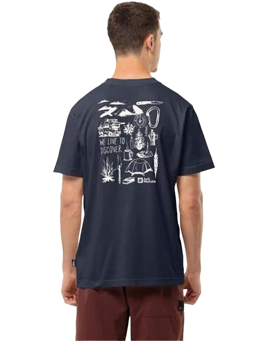 Jack Wolfskin Discover T Erkek Turuncu Tişört Jack Wolfskin Discover T Erkek Turuncu Tişört