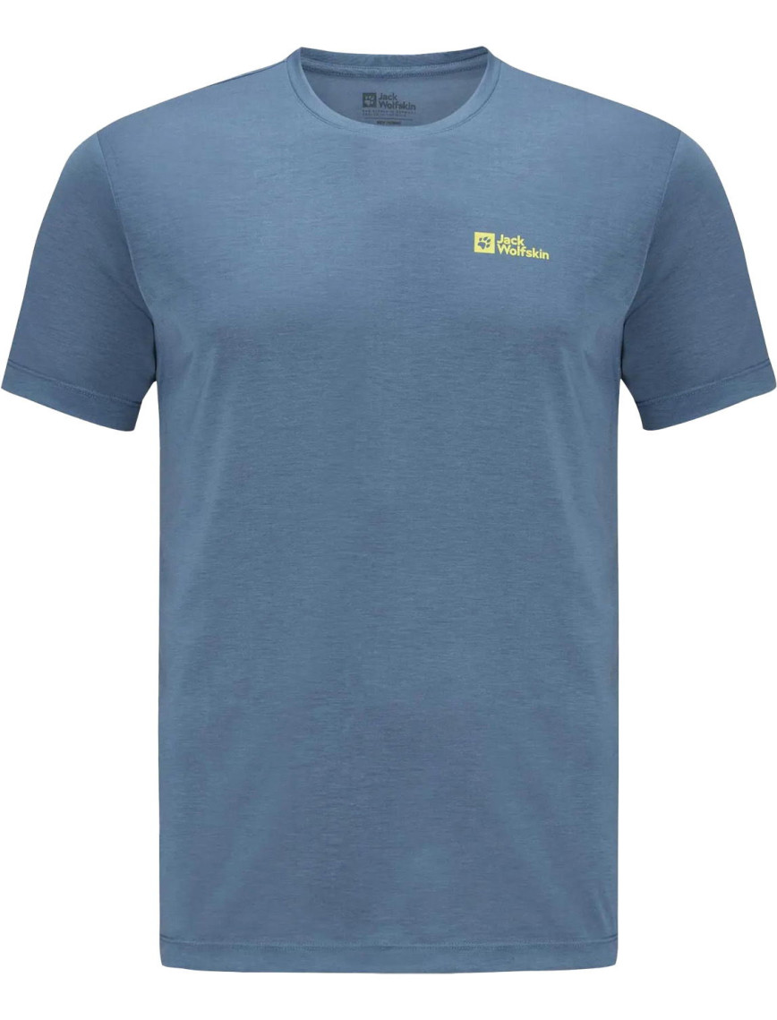 Jack Wolfskin Vonnan S|s T Erkek Mavi Tişört