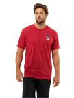 Jack Wolfskin Vonnan S/s Graphic T Erkek Kırmızı Tişört