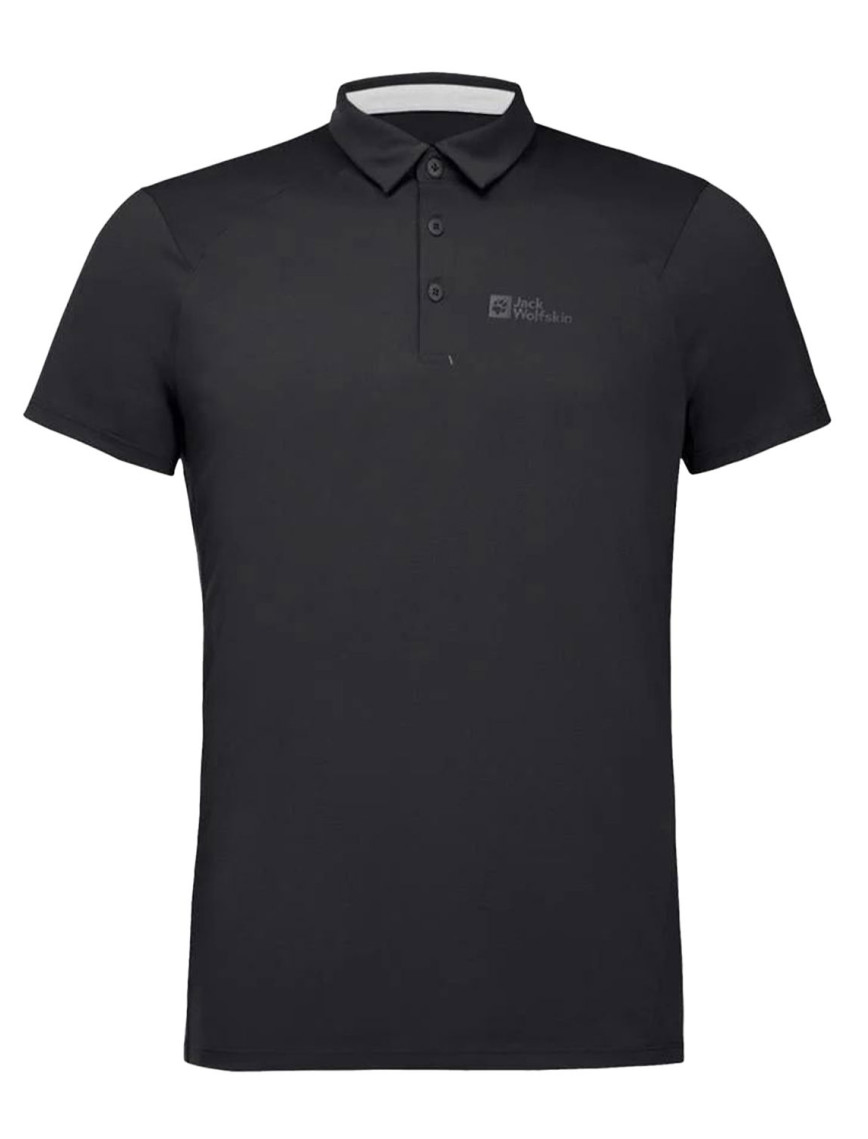 Jack Wolfskin Prelight Trail Erkek Siyah Polo Tişört Jack Wolfskin Prelight Trail Erkek Siyah Polo Tişört