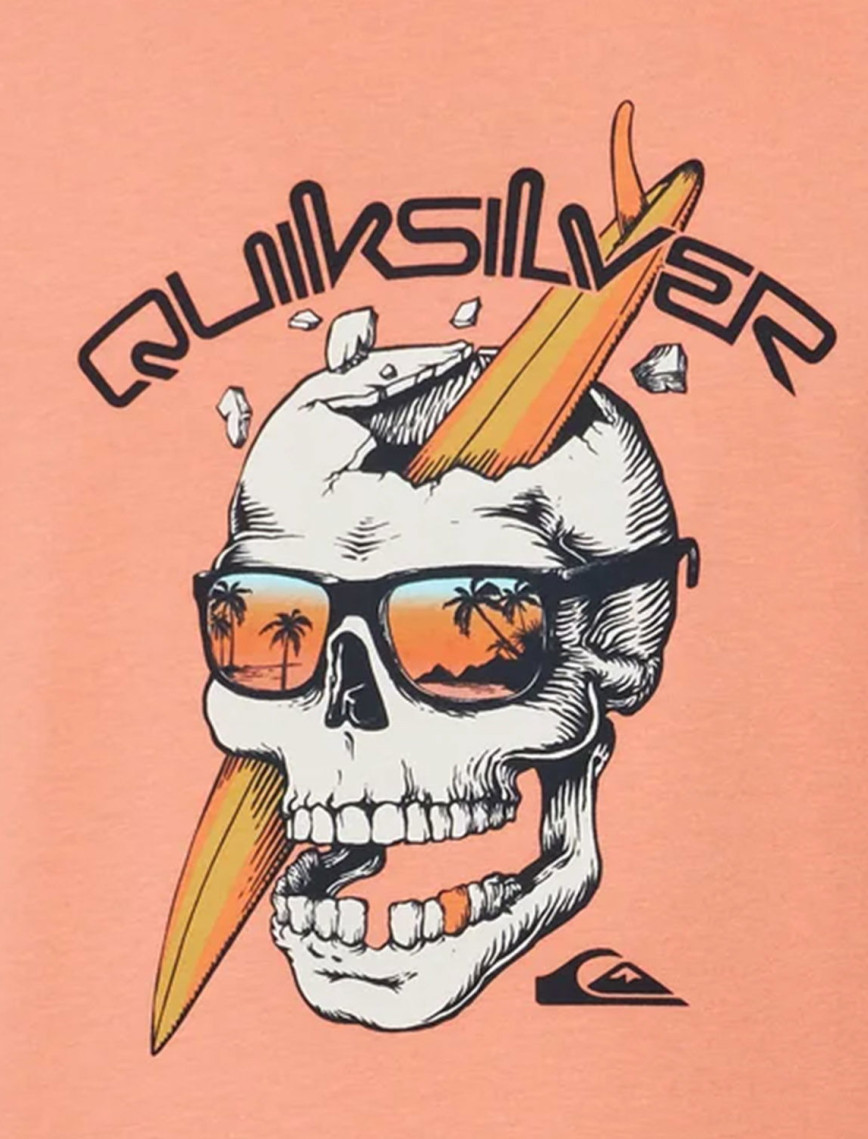 Quiksilver One Last Surf Erkek Kırmızı Tişört