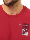 Jack Wolfskin Vonnan S/s Graphic T Erkek Kırmızı Tişört