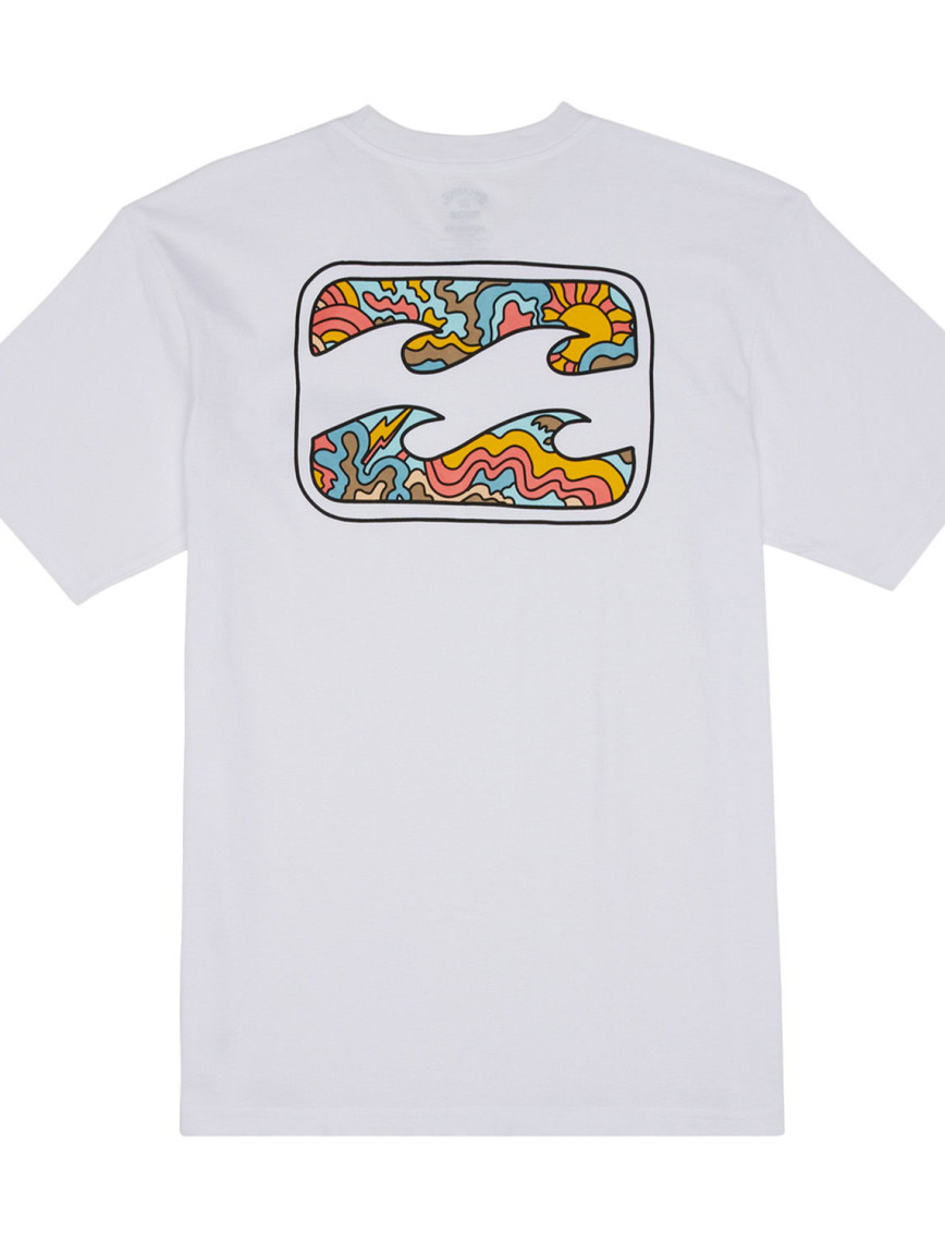 Billabong Crayon Wave Tees Erkek Beyaz Tişört Billabong Crayon Wave Tees Erkek Beyaz Tişört