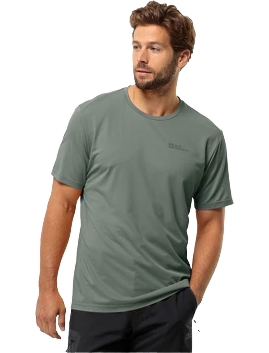 Jack Wolfskin Delgami S|s Erkek Turuncu Tişört