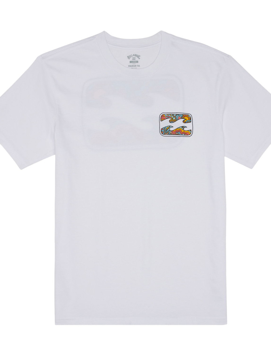 Billabong Crayon Wave Tees Erkek Beyaz Tişört Billabong Crayon Wave Tees Erkek Beyaz Tişört