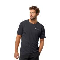 Jack Wolfskin Delgami S|s Erkek Siyah Tişört