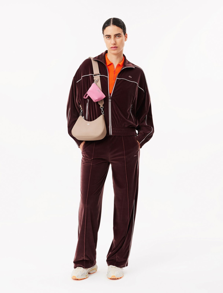 Lacoste Kadın Slim Fit Polo Yaka Turuncu Triko Lacoste Kadın Slim Fit Polo Yaka Turuncu Triko