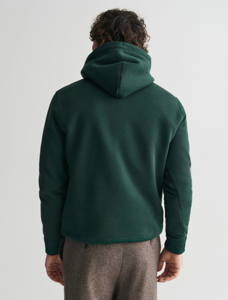 GANT Erkek Yeşil Regular Fit Kapüşonlu Sweatshirt GANT Erkek Yeşil Regular Fit Kapüşonlu Sweatshirt