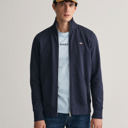 GANT Erkek Lacivert Regular Fit Fermuarlı Sweatshirt GANT Erkek Lacivert Regular Fit Fermuarlı Sweatshirt