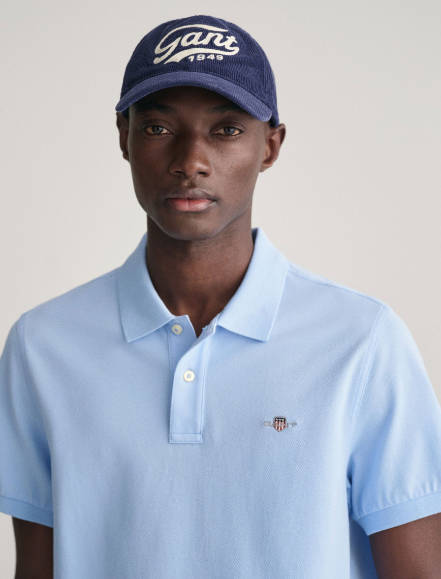GANT Erkek Mavi Regular Fit Logolu Polo