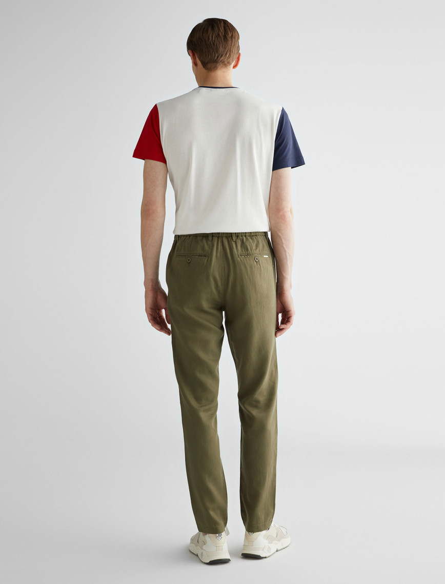 GANT Erkek Yeşil Regular Fit Pantolon