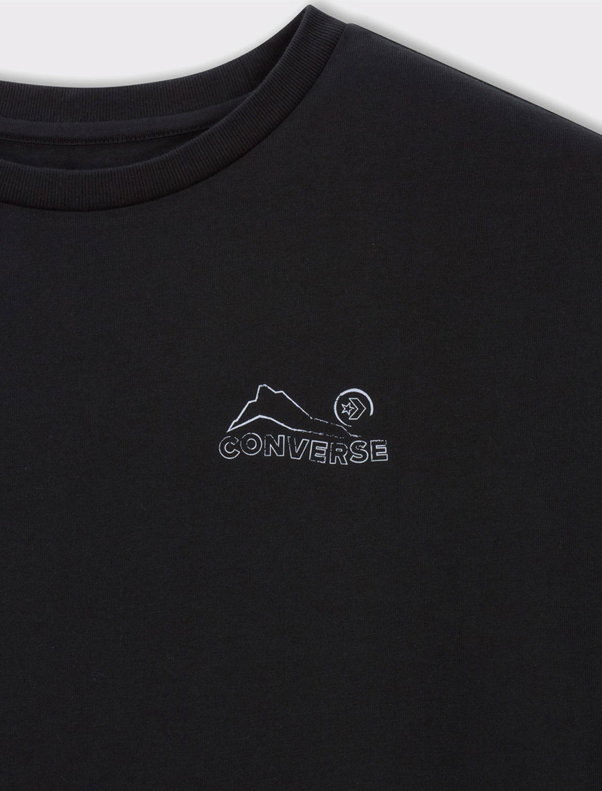 Converse Erkek Baskılı Siyah T-Shirt Converse Erkek Baskılı Siyah T-Shirt