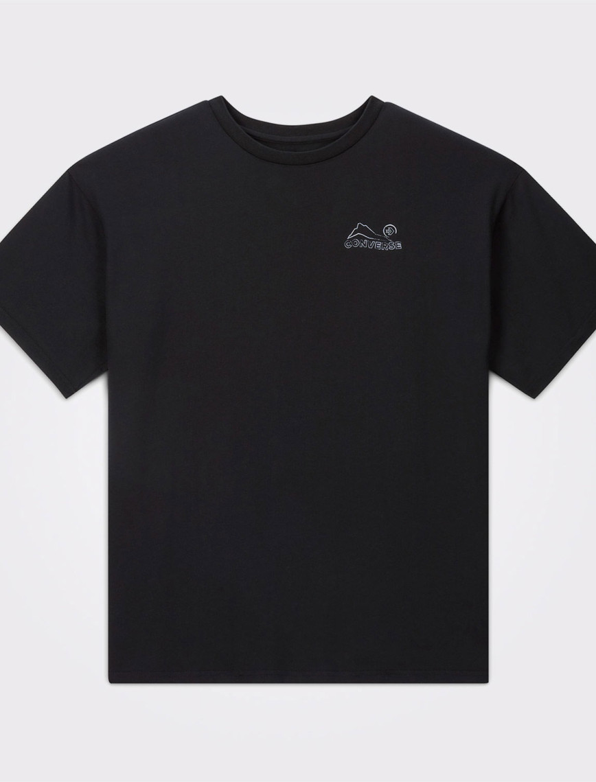 Converse Erkek Baskılı Siyah T-Shirt Converse Erkek Baskılı Siyah T-Shirt