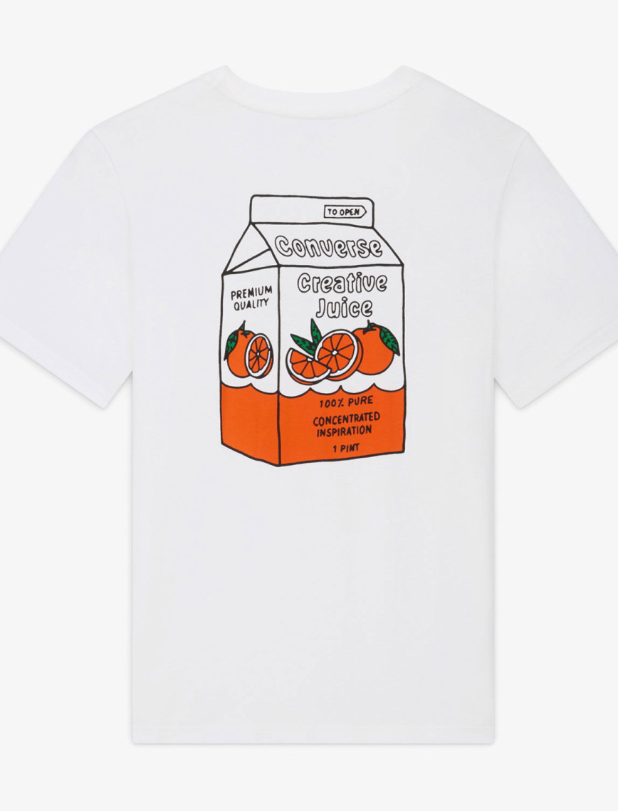 Converse Erkek Baskılı Beyaz T-Shirt Converse Erkek Baskılı Beyaz T-Shirt