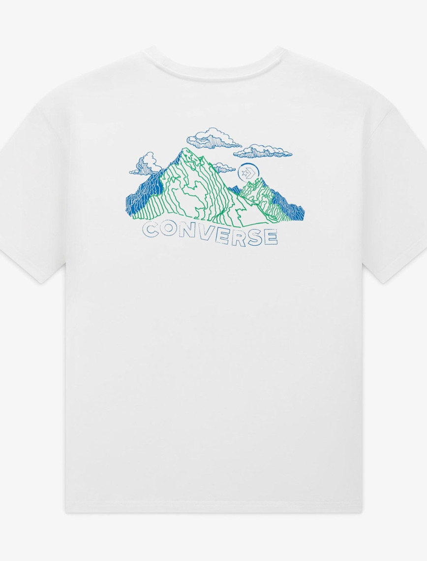 Converse Erkek Baskılı Beyaz T-Shirt Converse Erkek Baskılı Beyaz T-Shirt