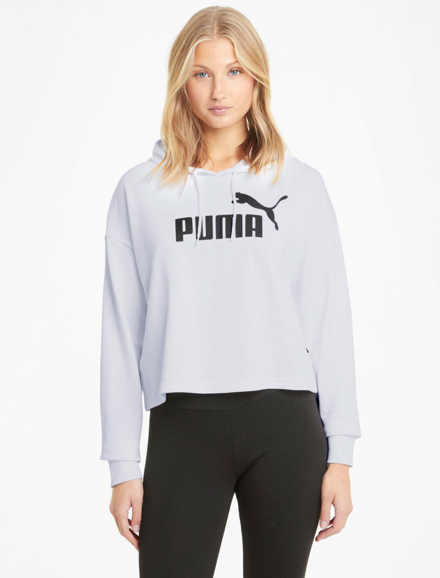 Puma Essentials Cropped Logo Kadın Beyaz Günlük Sweatshirt Puma Essentials Cropped Logo Kadın Beyaz Günlük Sweatshirt