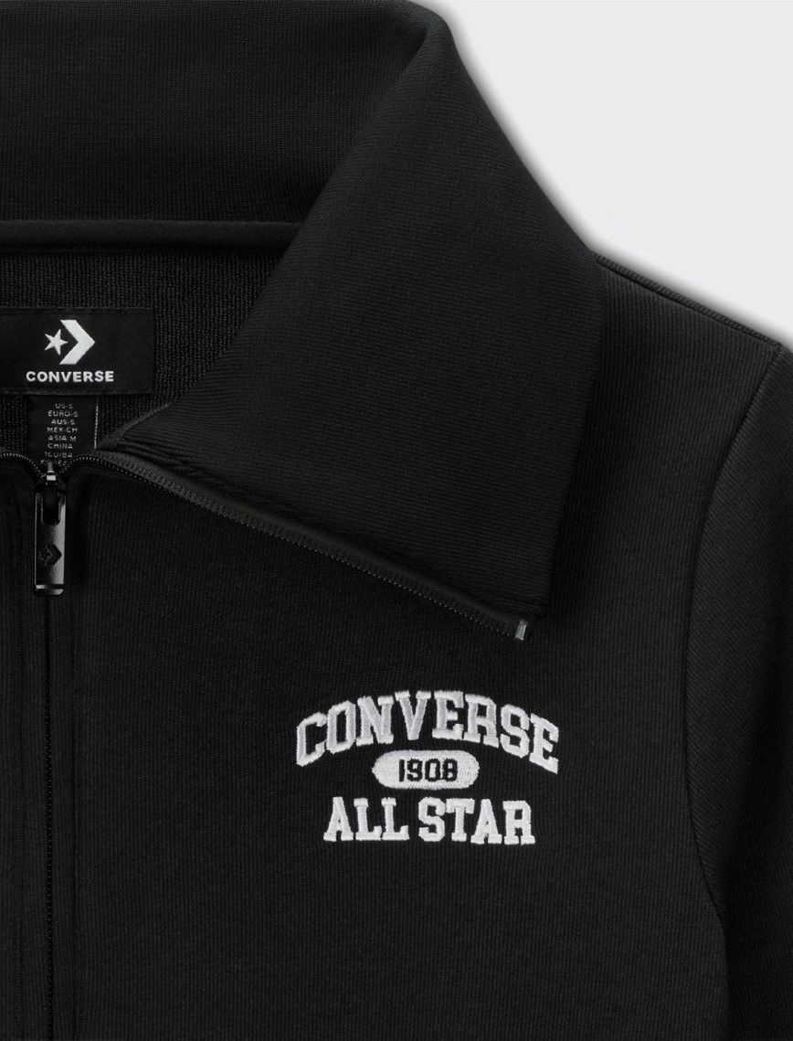 Converse Kadın Fermuarlı Siyah Eşofman Üstü Converse Kadın Fermuarlı Siyah Eşofman Üstü