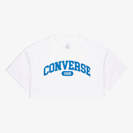 Converse Sporty Cropped Kadın Beyaz T-Shirt Converse Sporty Cropped Kadın Beyaz T-Shirt